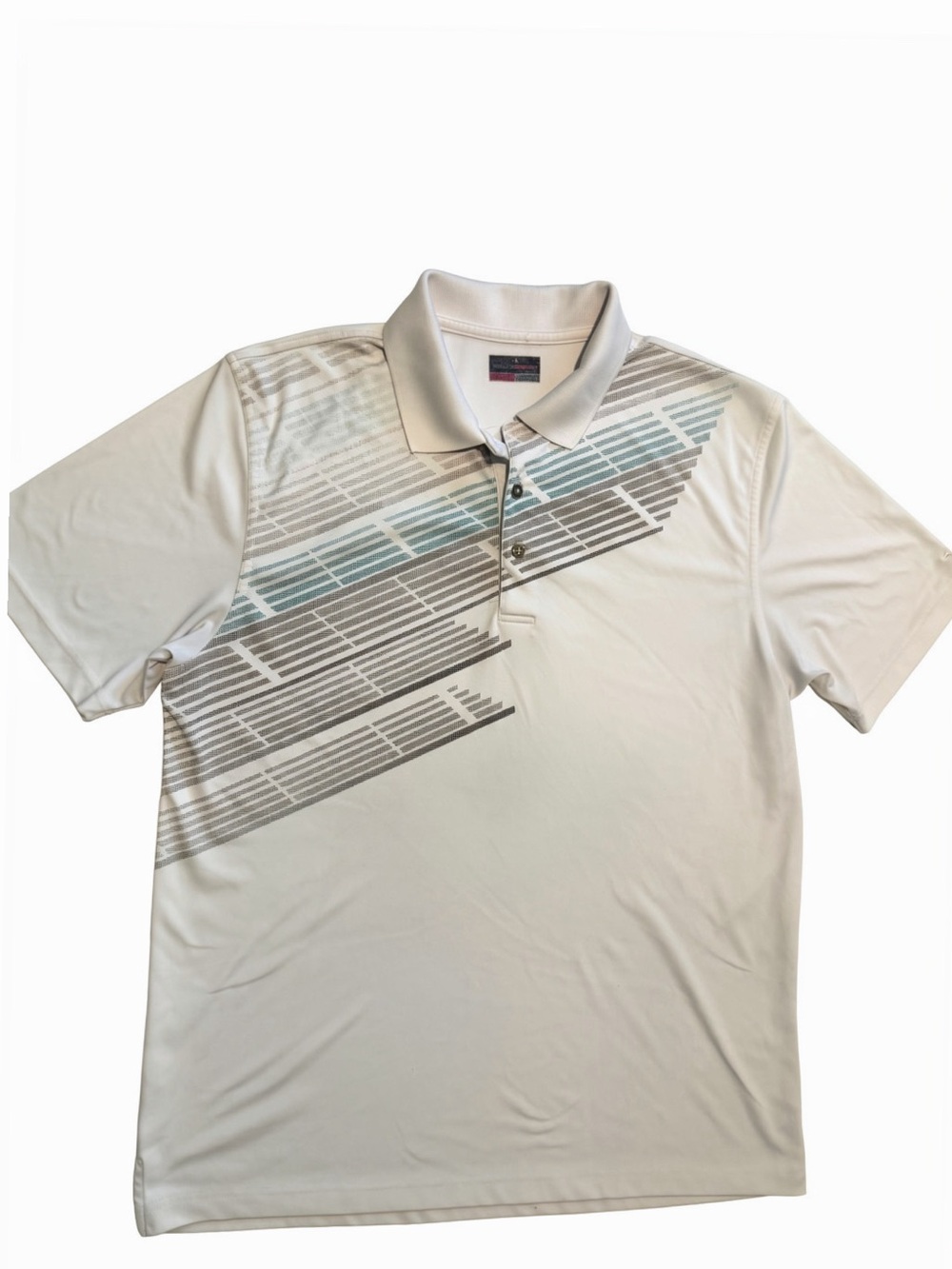 Men's White Golf Polo Shirt - Performance Short Sleeve